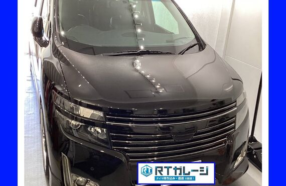 日産　エルグランド　２０インチ　直送　タイヤ交換は大阪の経験豊富なRTガレージにお任せください。