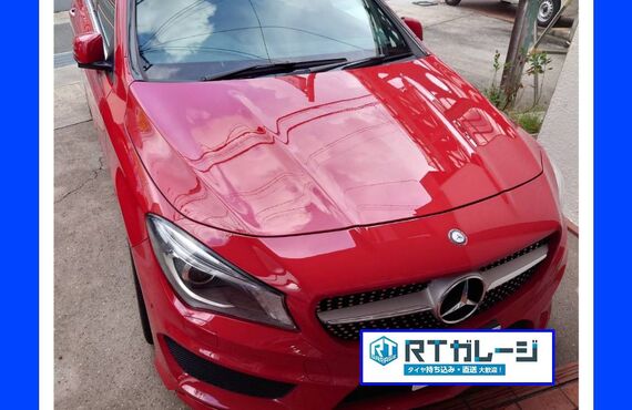 ベンツ　CLA　Mサイズ　KeePerの手洗い洗車は大阪のRTガレージにお任せください。