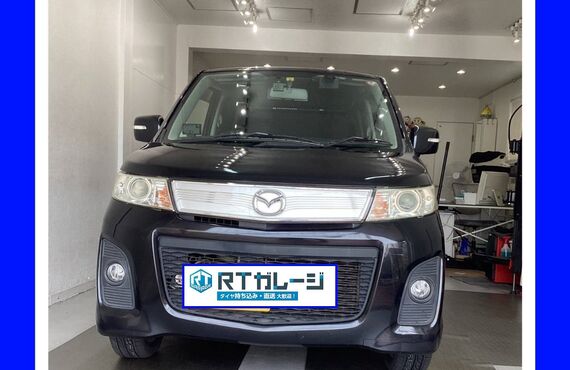 マツダ　AZワゴン　１５インチ　持ち込み　タイヤ交換は経験豊富な大阪のRTガレージにお任せください。